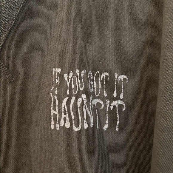 Aerie Olive Sweatshirt - If You Got It Haunt It - Size XXL - Picture 2 of 6